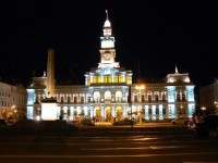 Romania vista notturna del municipio di Arad